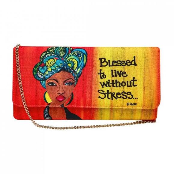 Shades of Color Statement Clutch | Blessed Without Stress - Picture 1 of 1